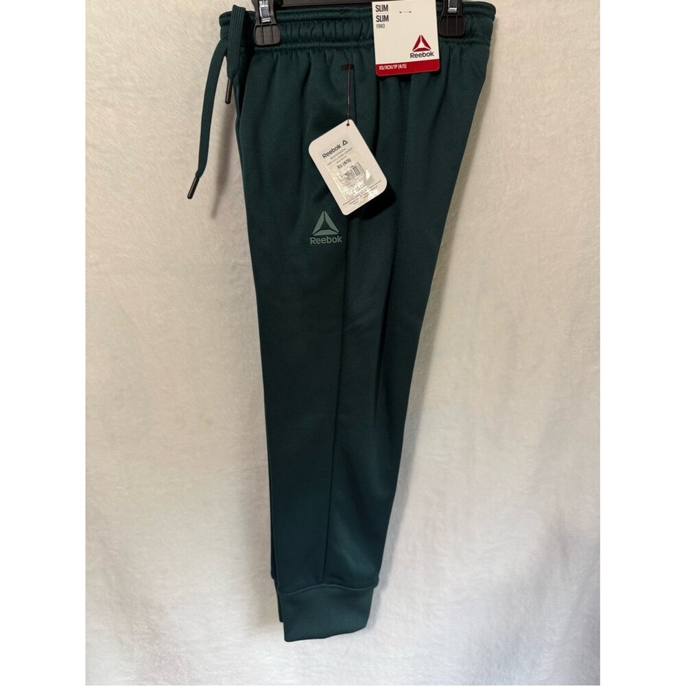 Reebok Kids Forest Green Slim Joggers - XS 4/5